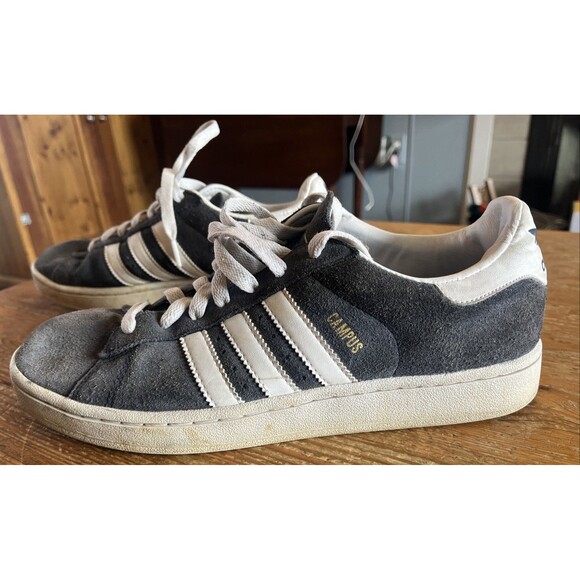 Adidas Campus Sneakers Skateboarding Shoes Suede Grey / White / Gum Size 9.5 main image 11